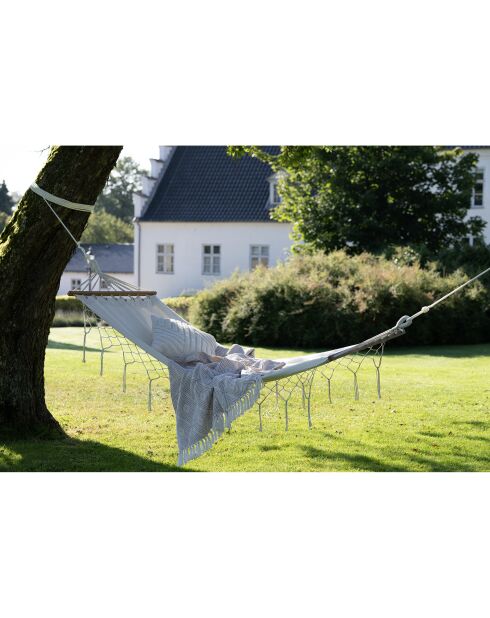 Amaca Edessa in poliestere/cotone in larice bianco sporco - 200x80x30 cm