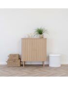 Buffet Nikko 2 portes naturel - 80x40x87 cm