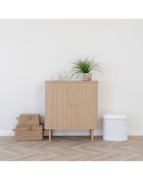 Buffet Nikko 2 portes naturel - 80x40x87 cm