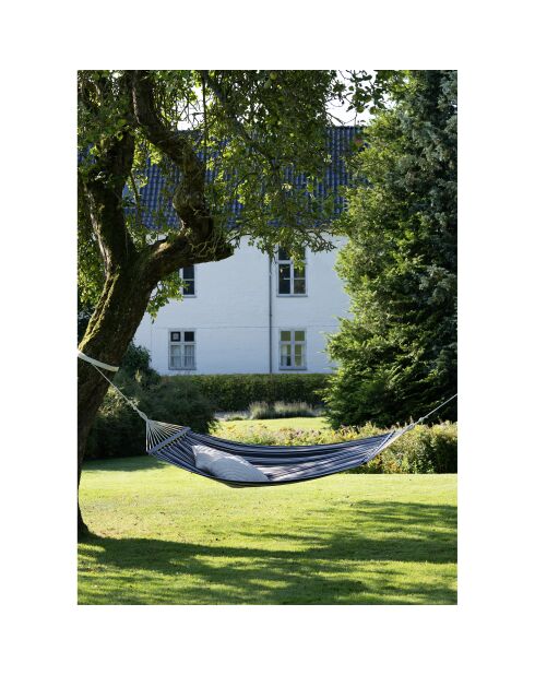 Amaca Lamia in poliestere/cotone larice nero/grigio/bianco - 200x120x2 cm