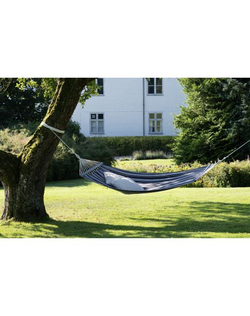 Amaca Lamia in poliestere/cotone larice nero/grigio/bianco - 200x120x2 cm