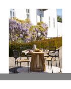 Mesa de comedor Lorca de teca natural - 120x120x75 cm