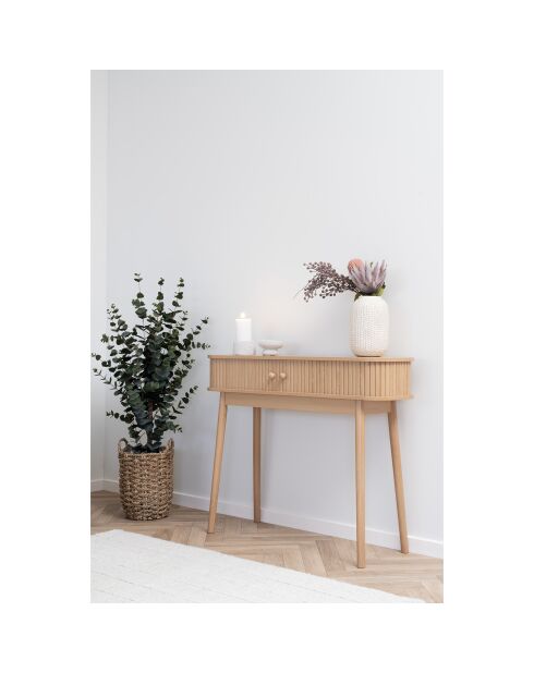 Nikko Konsole Konsolentisch 2 Türen Natur - 100x30x805 cm