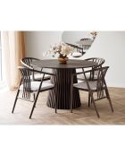 Osaka Esstisch aus geräuchertem Eichenfurnier - 120x120x75 cm