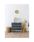 Bisley Kommode aus lackiertem Holz 3 Schubladen dunkelgrau - 40x80x80 cm