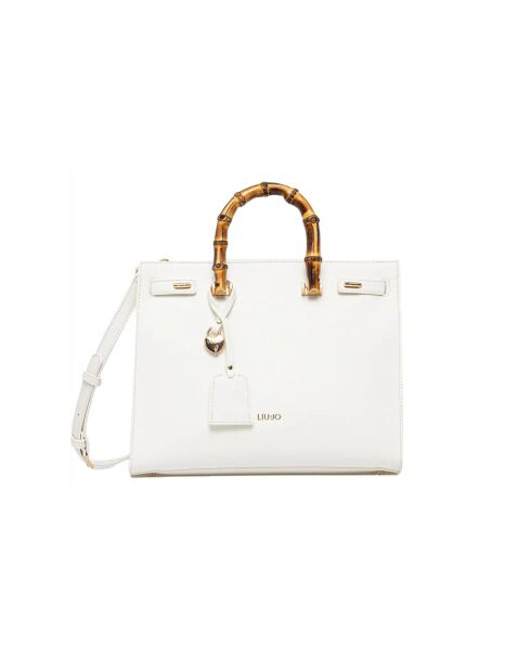 Borsa tote L bianco sporco - 32x25x15 cm