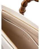 Borsa tote L bianco sporco - 32x25x15 cm