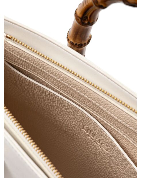 Borsa tote L bianco sporco - 32x25x15 cm