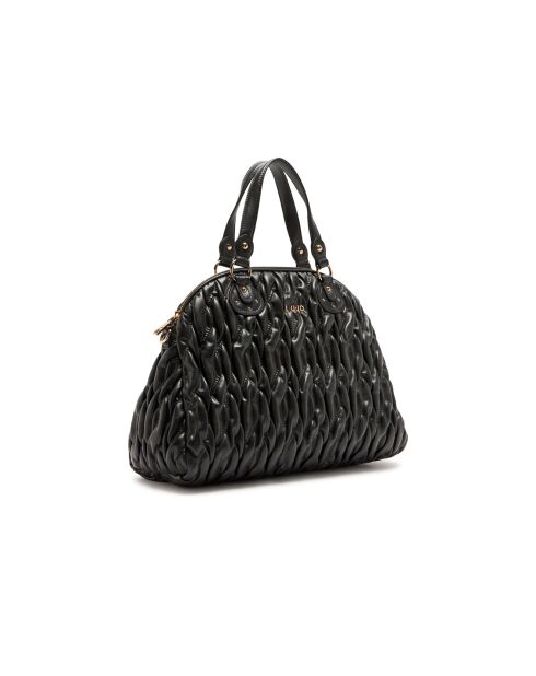 Bolso de hombro Boston negro - 39x30x10,5 cm