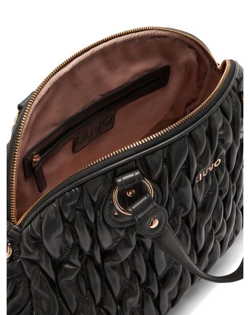 Bolso de hombro Boston negro - 39x30x10,5 cm