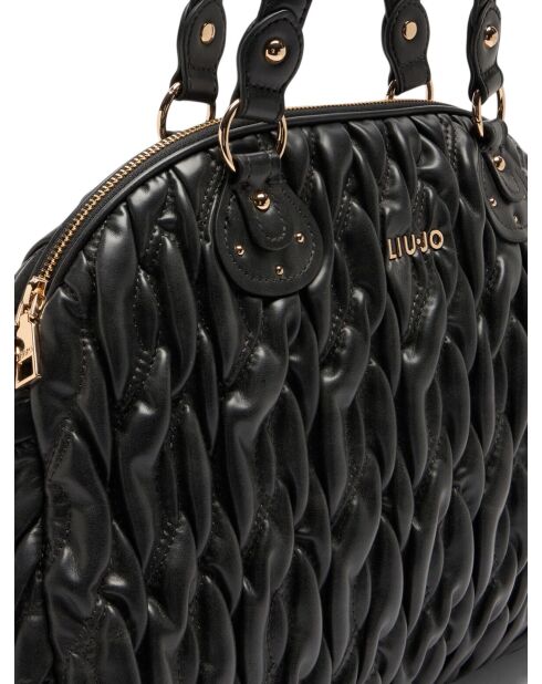 Bolso de hombro Boston negro - 39x30x10,5 cm