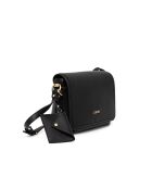 Bandolera tipo mensajero negra - 26x19x11 cm