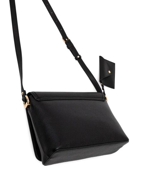 Bandolera tipo mensajero negra - 26x19x11 cm