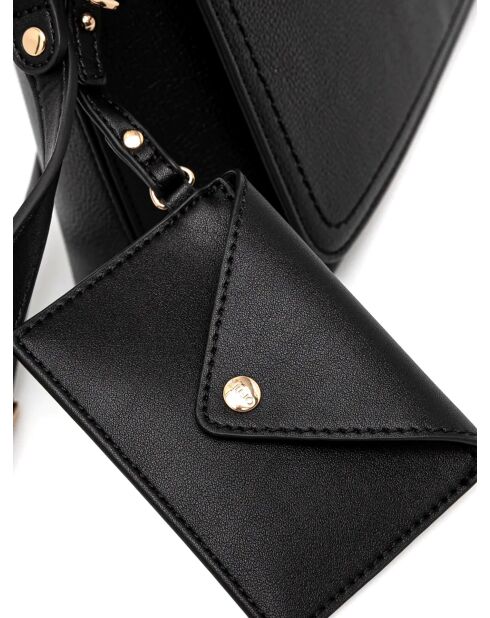 Bandolera tipo mensajero negra - 26x19x11 cm