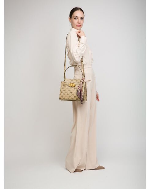 Borsa a tracolla Nadie Tortora/logo - 27x23x11 cm