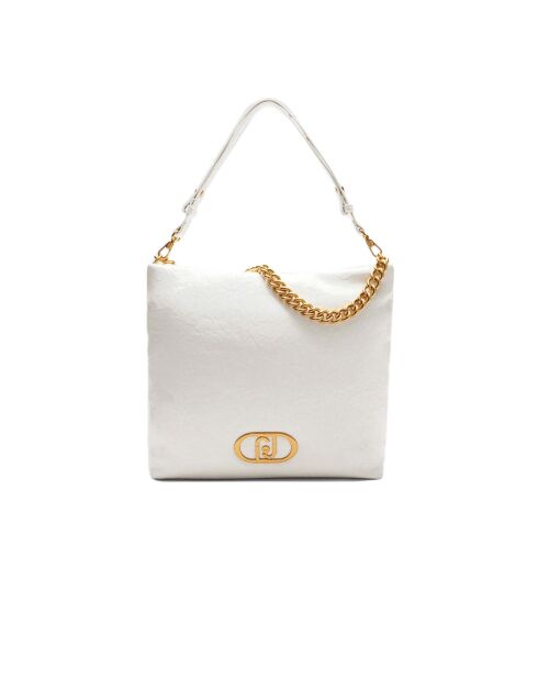 Borsa a tracolla Ecs M Hobo bianco sporco - 35x33x10 cm