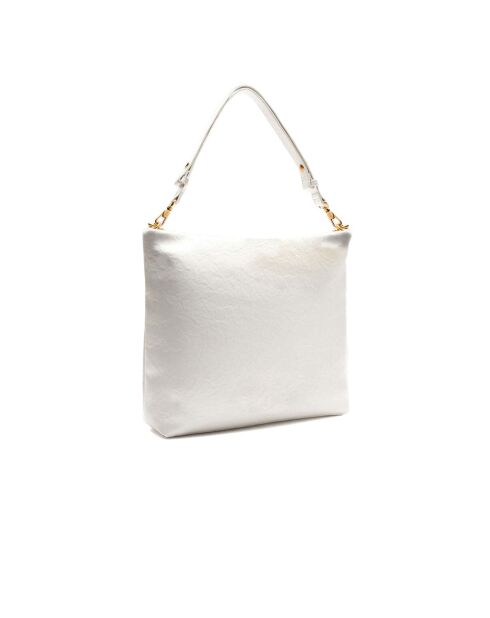 Borsa a tracolla Ecs M Hobo bianco sporco - 35x33x10 cm
