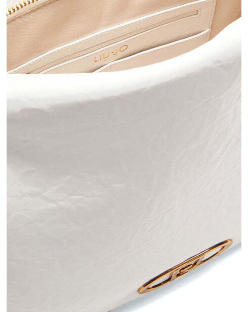 Borsa a tracolla Ecs M Hobo bianco sporco - 35x33x10 cm