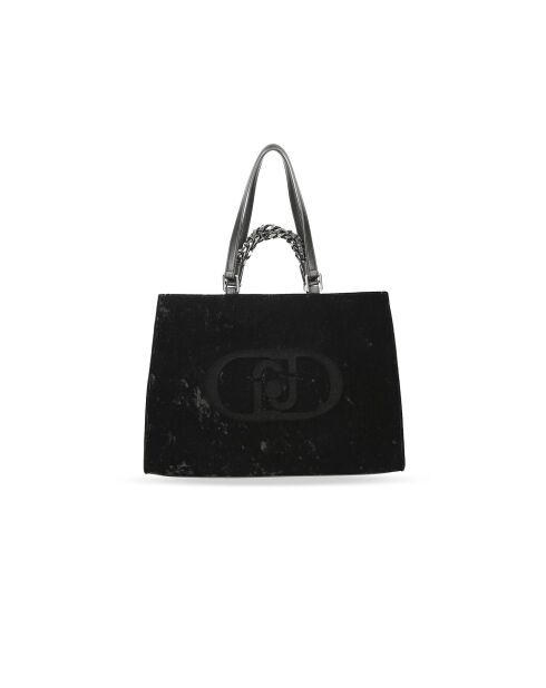 Bolsa de terciopelo negro - 38x26x15 cm