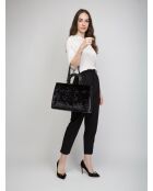 Bolsa de terciopelo negro - 38x26x15 cm