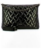 Schwarze umweltfreundliche Schultertasche - 44x30x9 cm