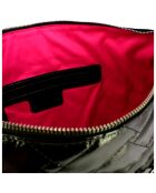 Schwarze umweltfreundliche Schultertasche - 44x30x9 cm