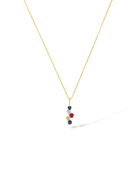 Pendentif Tamworth pierre précieuses or jaune