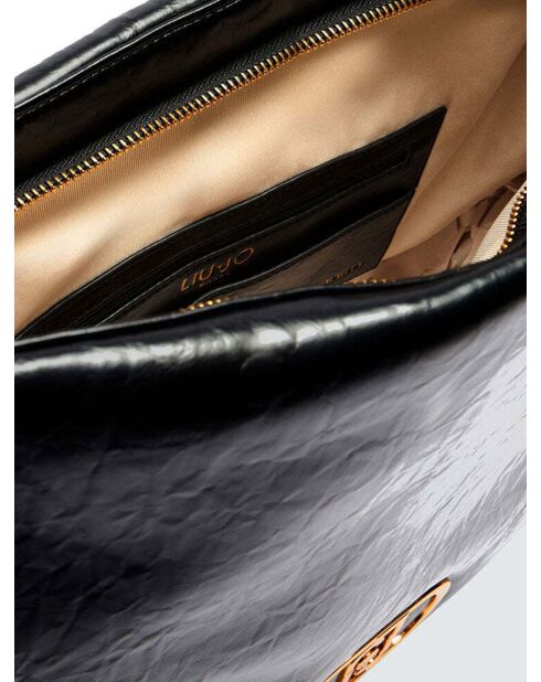 Ecs M Hobo Schultertasche, 35 x 33 x 10 cm, Schwarz