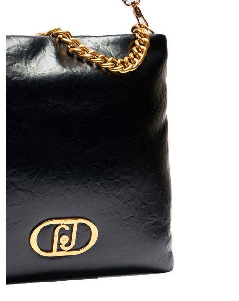 Ecs M Hobo Schultertasche, 35 x 33 x 10 cm, Schwarz