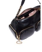 Bandolera multibolsillos negra - 41x17x26 cm