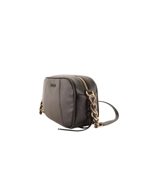 Euthalia schwarze synthetische Schultertasche Schwarz - 24x14x9 cm