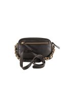 Euthalia schwarze synthetische Schultertasche Schwarz - 24x14x9 cm