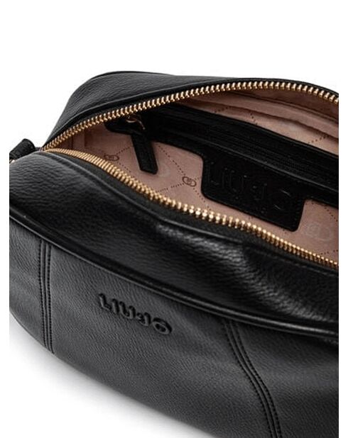 Euthalia schwarze synthetische Schultertasche Schwarz - 24x14x9 cm