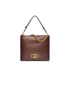 Borsa a tracolla T.Moro in pelle - 35x33x10 cm