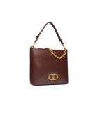 Borsa a tracolla T.Moro in pelle - 35x33x10 cm