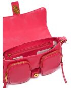 Lang leve de magenta schoudertas - 27x15x8 cm