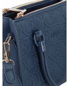 Bandolera con doble cremallera Ecs S Vestido azul - 24x18x10 cm