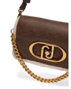 Borsa a tracolla moka effetto metallizzato - 26x16x8 cm