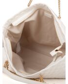 Borsa a tracolla Ecs L Crema - 41x32x16 cm