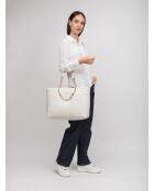 Borsa a tracolla Ecs L Crema - 41x32x16 cm