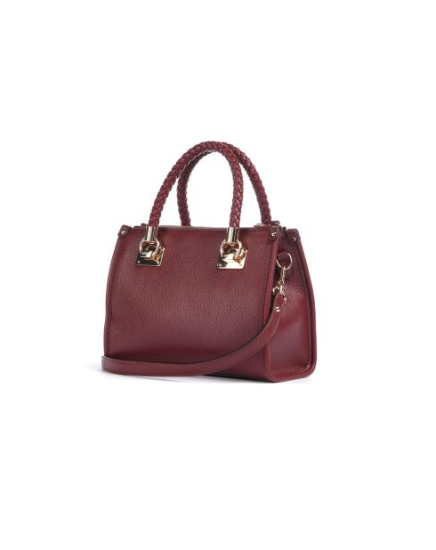 Manhattan S handtas van imitatieleer Red Wine - 24x18x10 cm