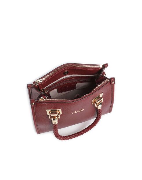 Manhattan S handtas van imitatieleer Red Wine - 24x18x10 cm