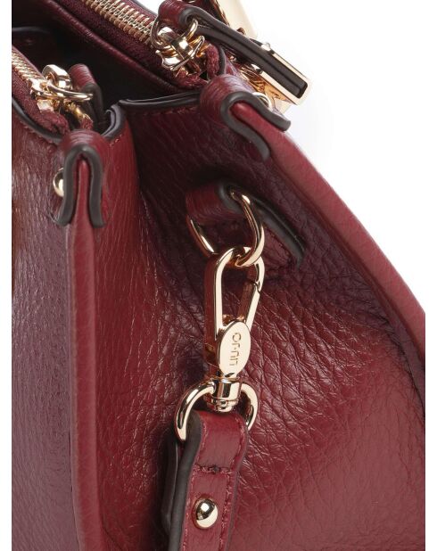 Manhattan S handtas van imitatieleer Red Wine - 24x18x10 cm