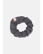 Elastique à cheveux scrunchie charbon