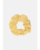 Elastique à cheveux conton scrunchie banane