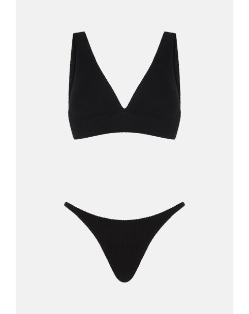 Costume da bagno a taglio alto Aqua liquorice