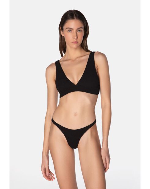 Costume da bagno a taglio alto Aqua liquorice