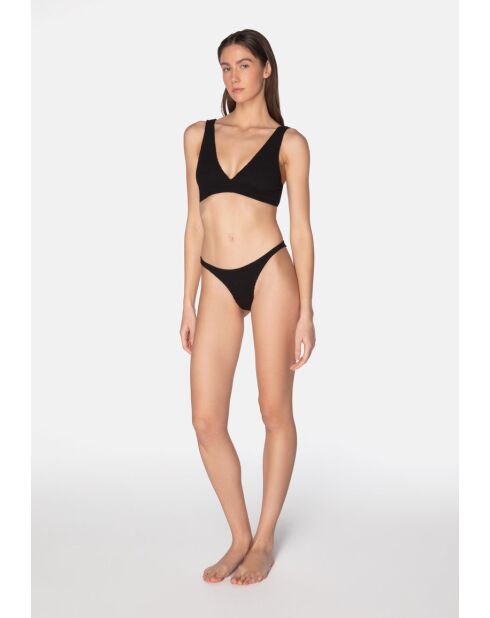 Costume da bagno a taglio alto Aqua liquorice