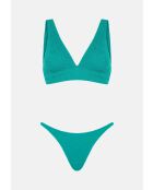 Costume da bagno a taglio alto blu luna