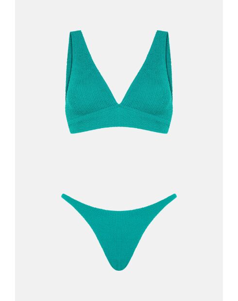 Costume da bagno a taglio alto blu luna